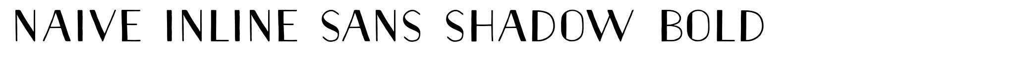 Naive Inline Sans Shadow Bold image